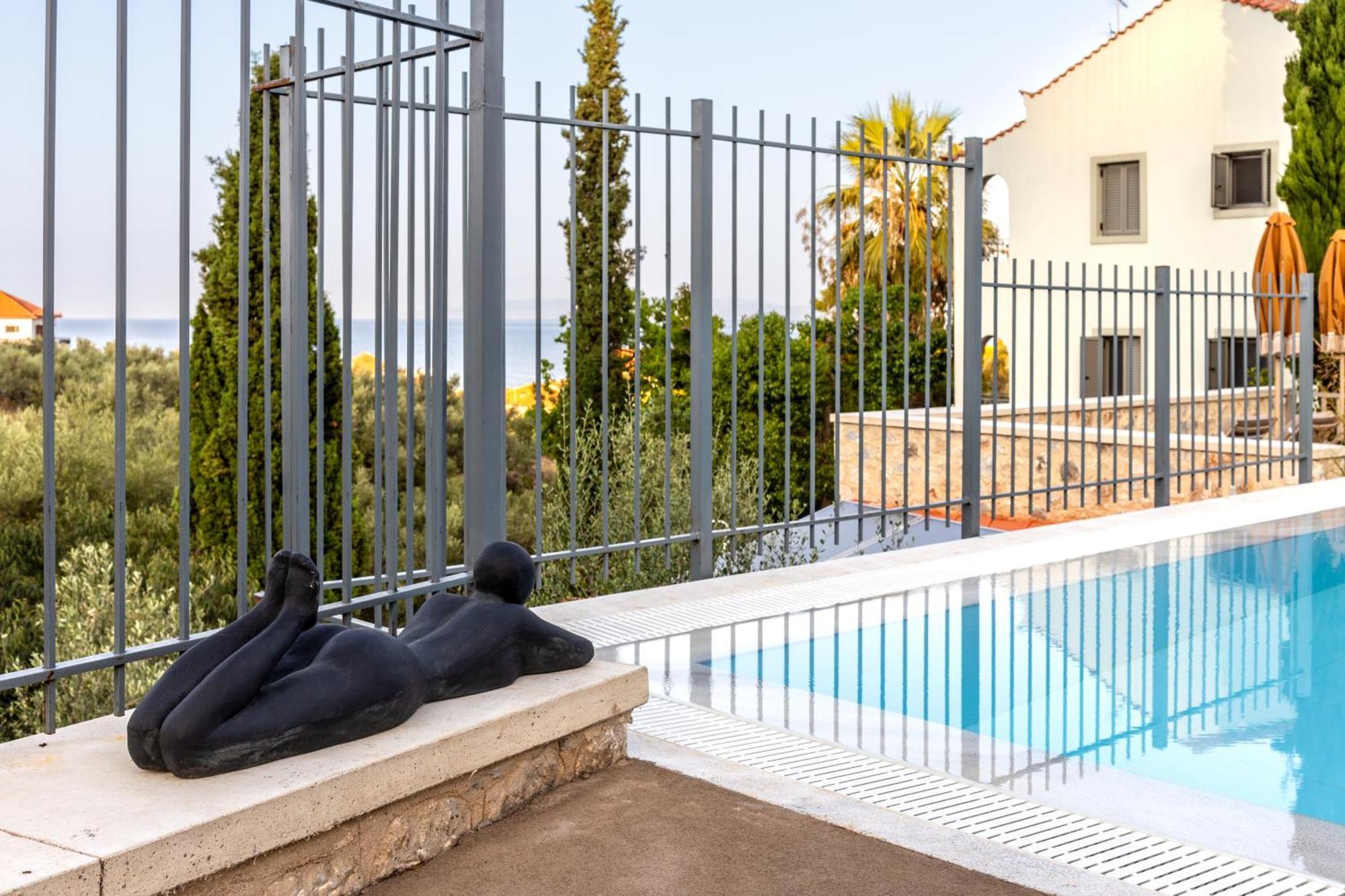 Olympia Zervea Studios With Pool - Apartment Kardhamili Buitenkant foto